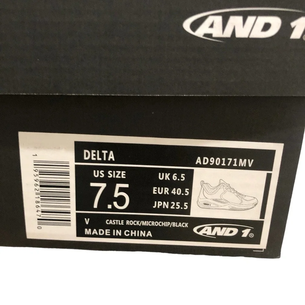 AND1 Delta Men's Basketball‎ Shoes Men's Size 7.5 New With Box